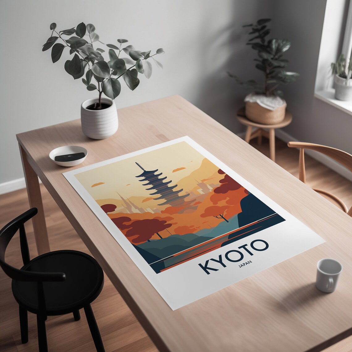 Kyoto Japan Travel Poster, Asia Art Print - Image 2