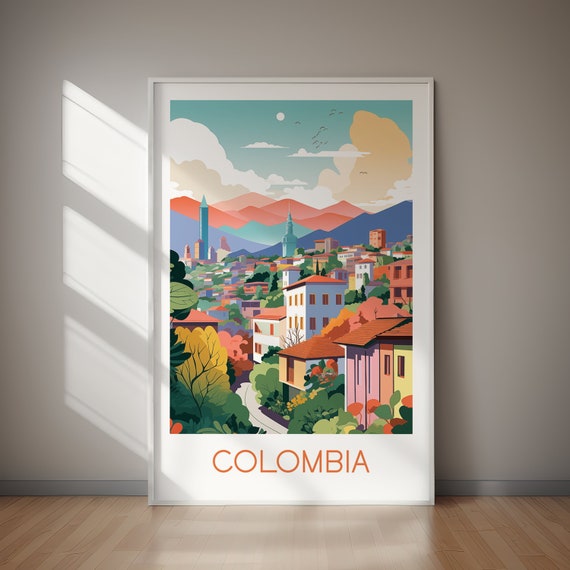 Colombia Poster Instant Files Travel Art Art Home Decor Wall Art Holiday Art Home Decor Gift For Her Gift For Him
