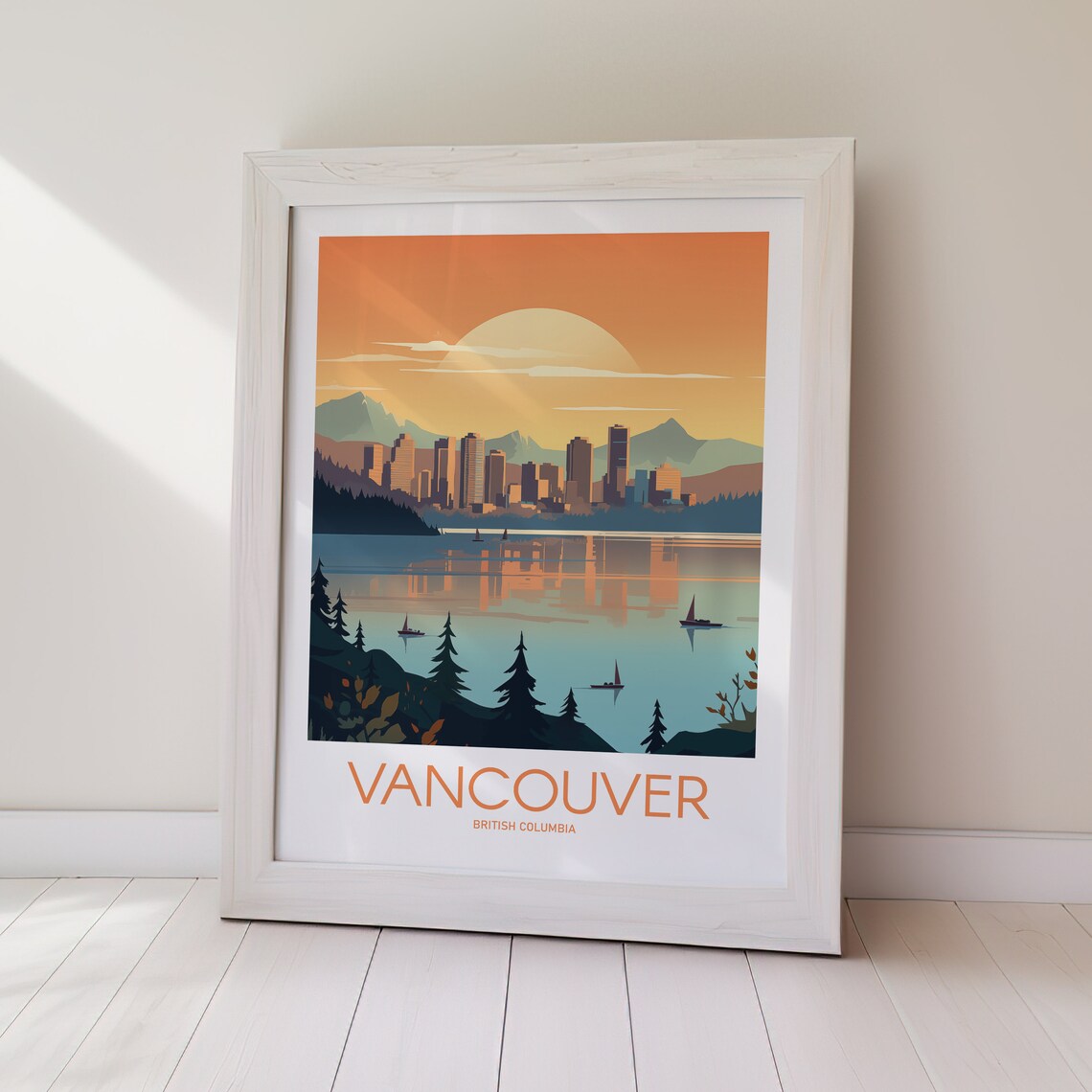 Vancouver Travel Poster, British Columbia Travel Poster - Image 2