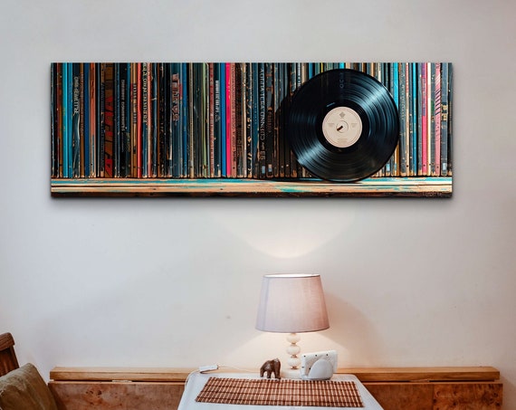 Record In Library, Celestial Wall Art