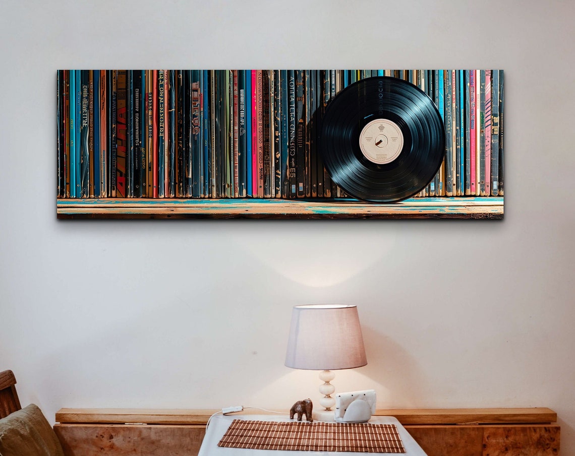 Record In Library, Celestial Wall Art
