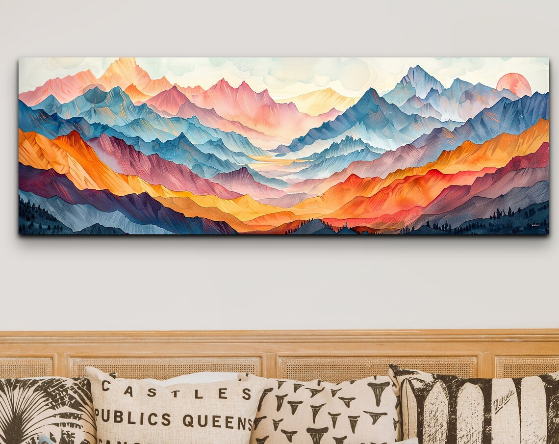 Sierra Nevada Mid-Century Modern Panoramic Scenery