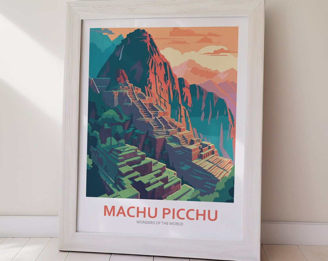 Machu Picchu Usa Travel Print Art Print - Image 2