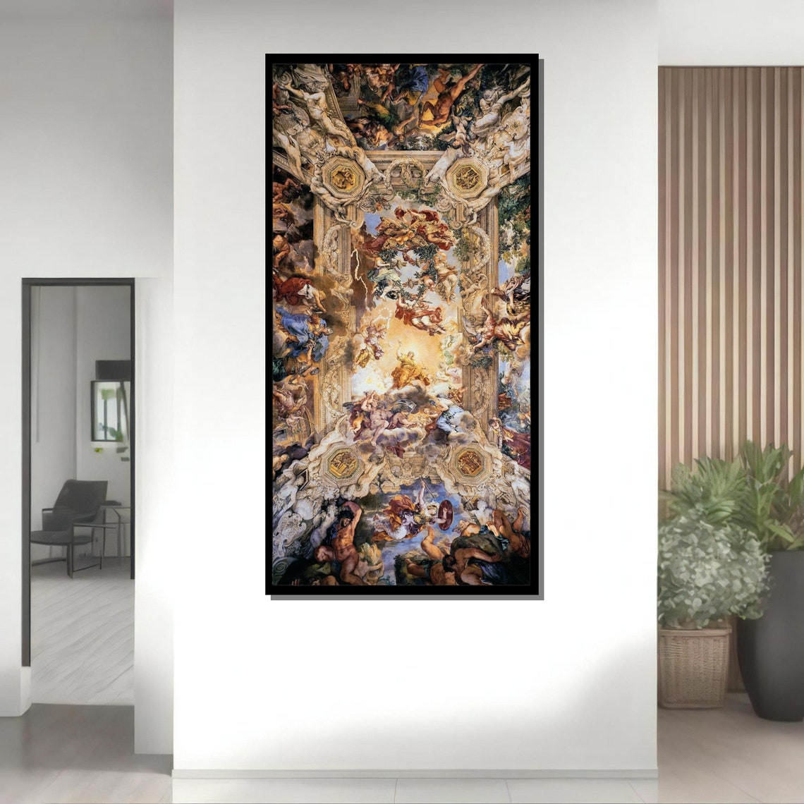 Baroque Ceiling Fresco Mythological Gods Classical Ornate Art Poster - Image 4