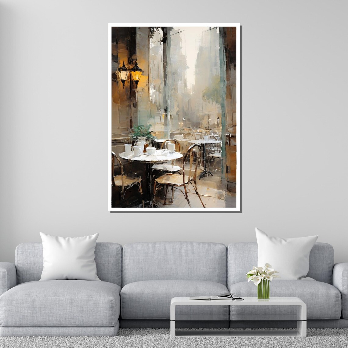 Parisian Cafe Cozy Coffee Shop Travel Poster - Image 2