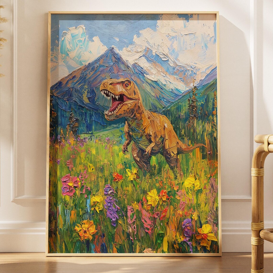 Mountain Meadow Trex Poster Print