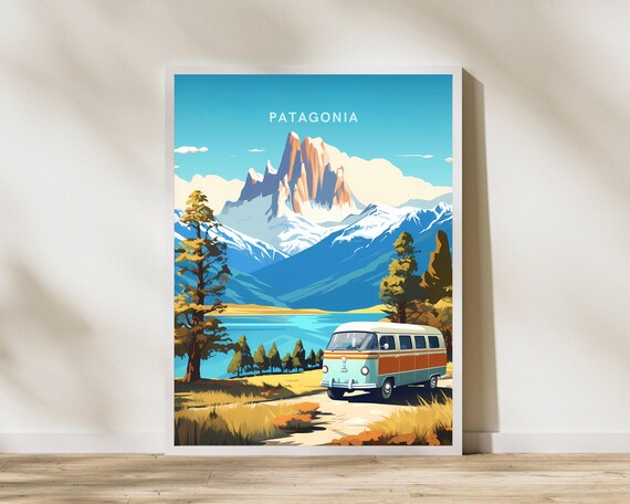 Roadtrip Argentina Travel Print Poster Wall Art Post