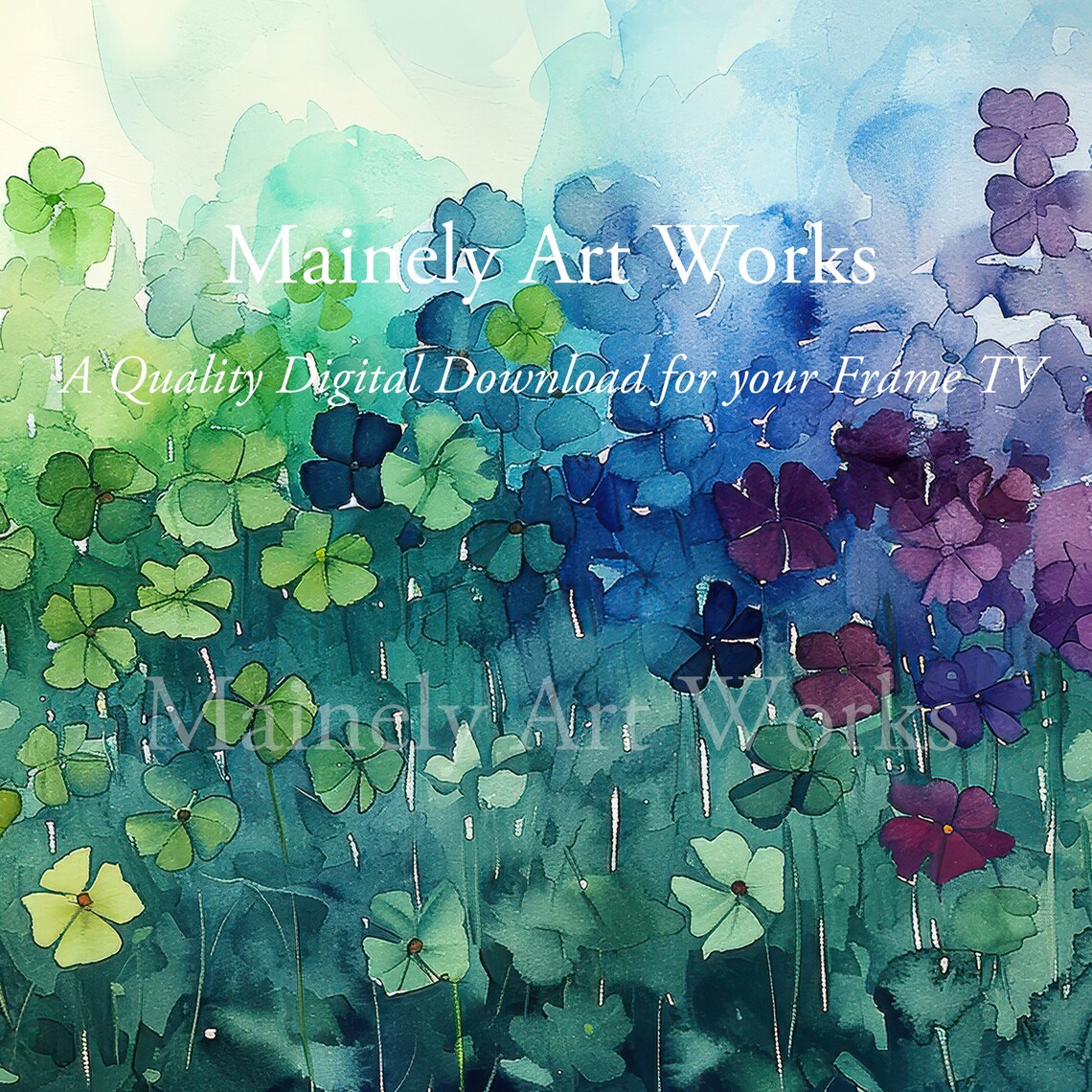 Rainbow Clovers St. Patrick's Day Art Print - Image 3