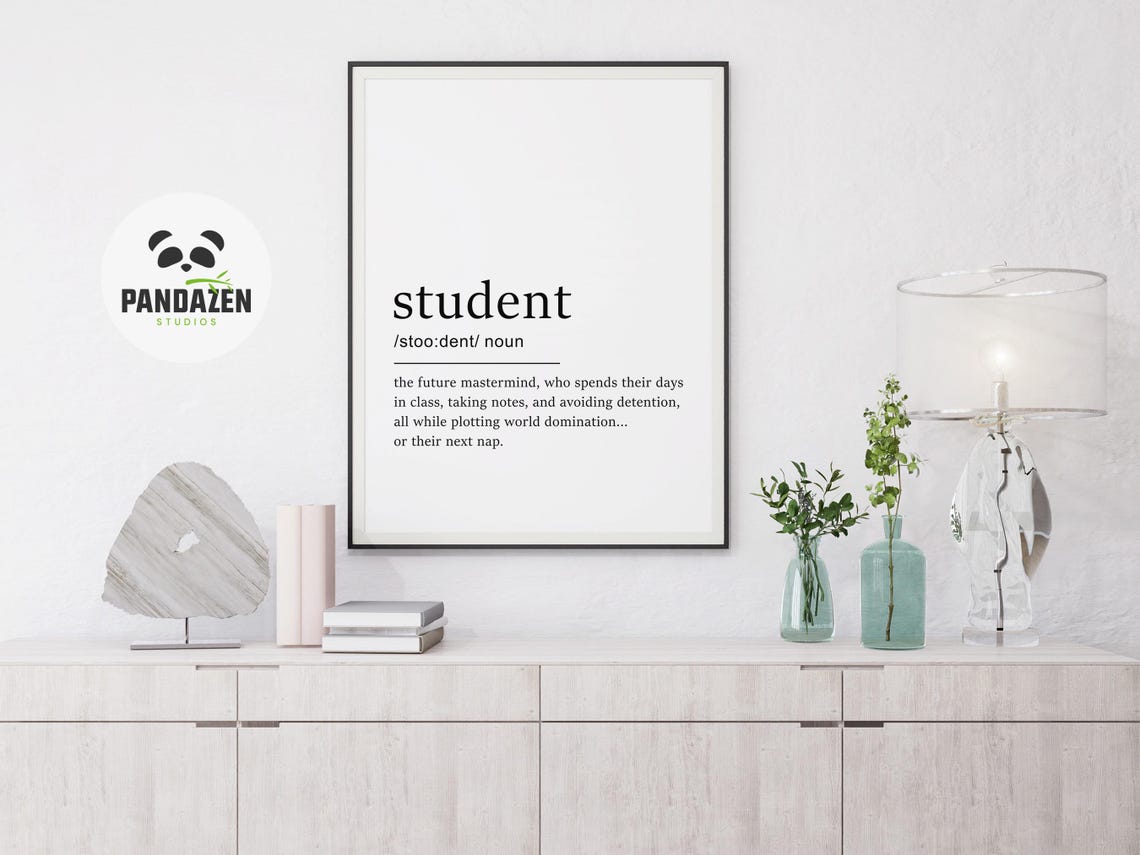 Student Definition World Domination Or Next Nap Funny Poster - Image 4