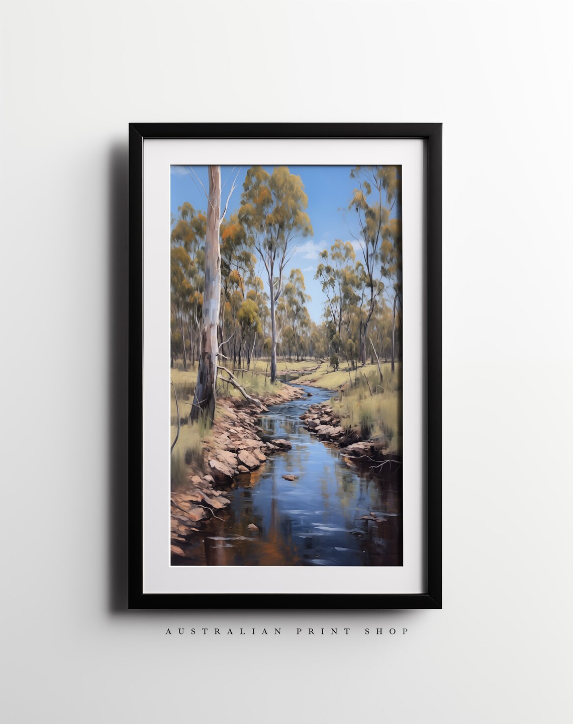 Old Gum Tree Creek, Australian Outback Art Print - Image 2