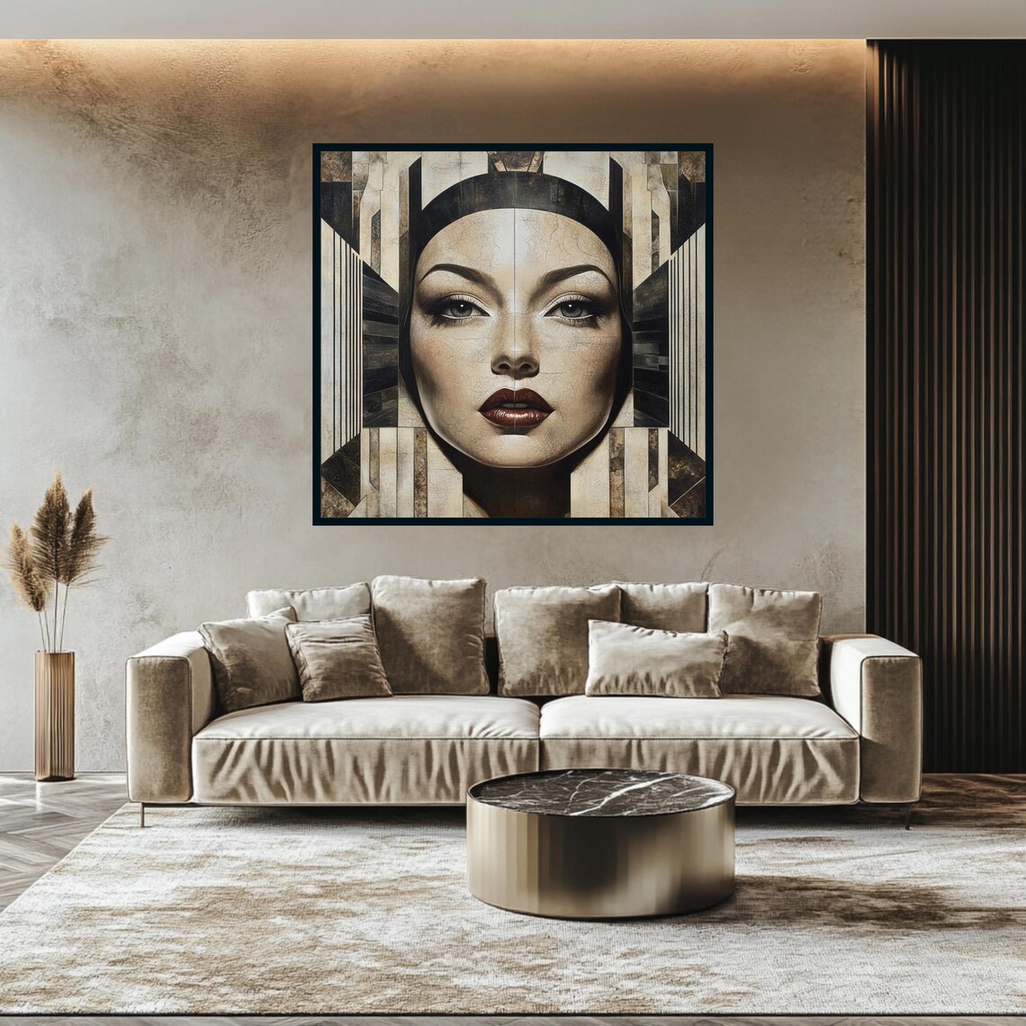 Art Deco, Stylish Living Room Modern Decor