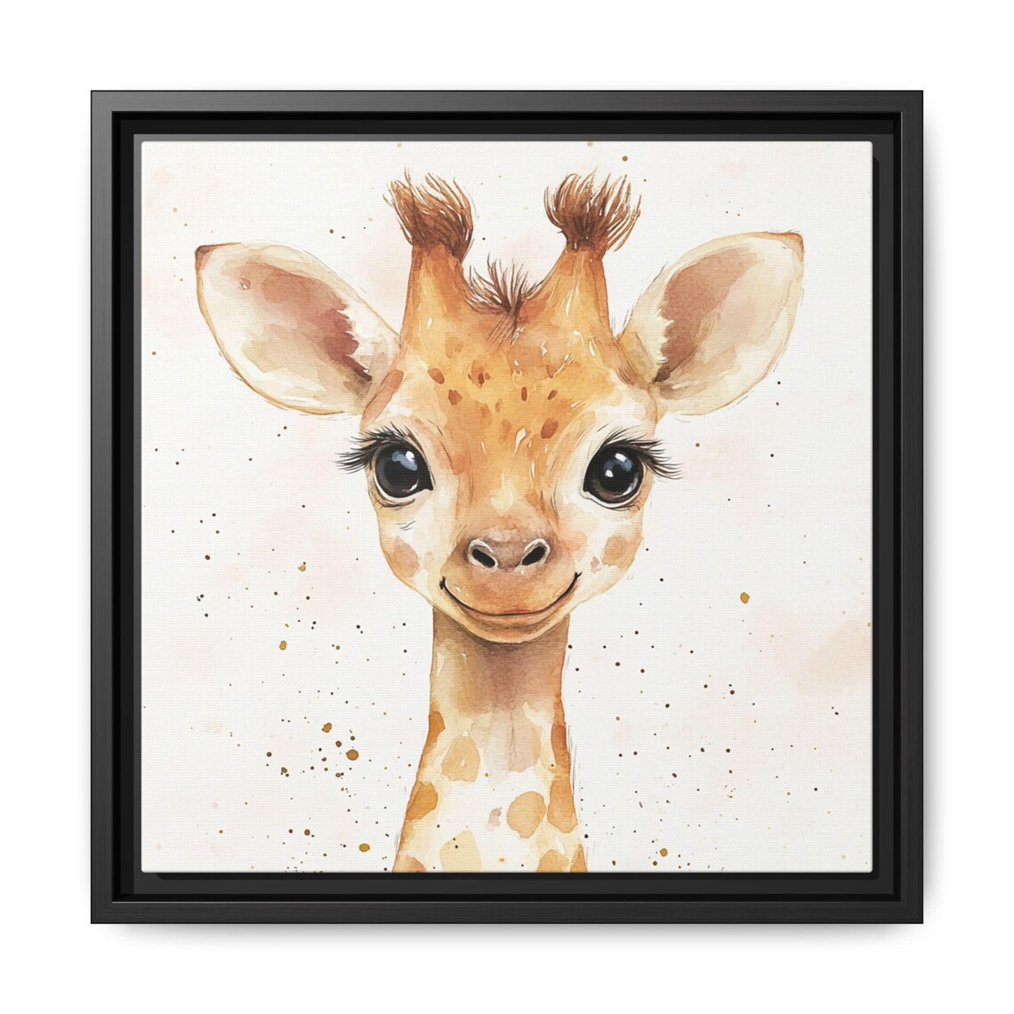 Cute Baby Giraffe Watercolor Animal Print For Nursery - Image 5