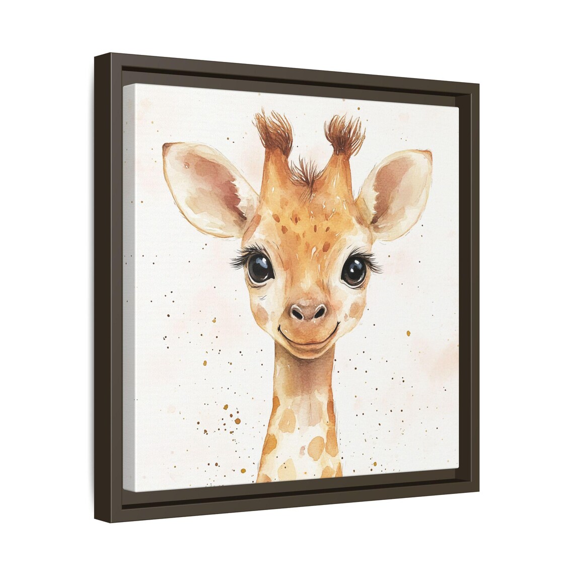 Cute Baby Giraffe Watercolor Animal Print For Nursery - Image 3