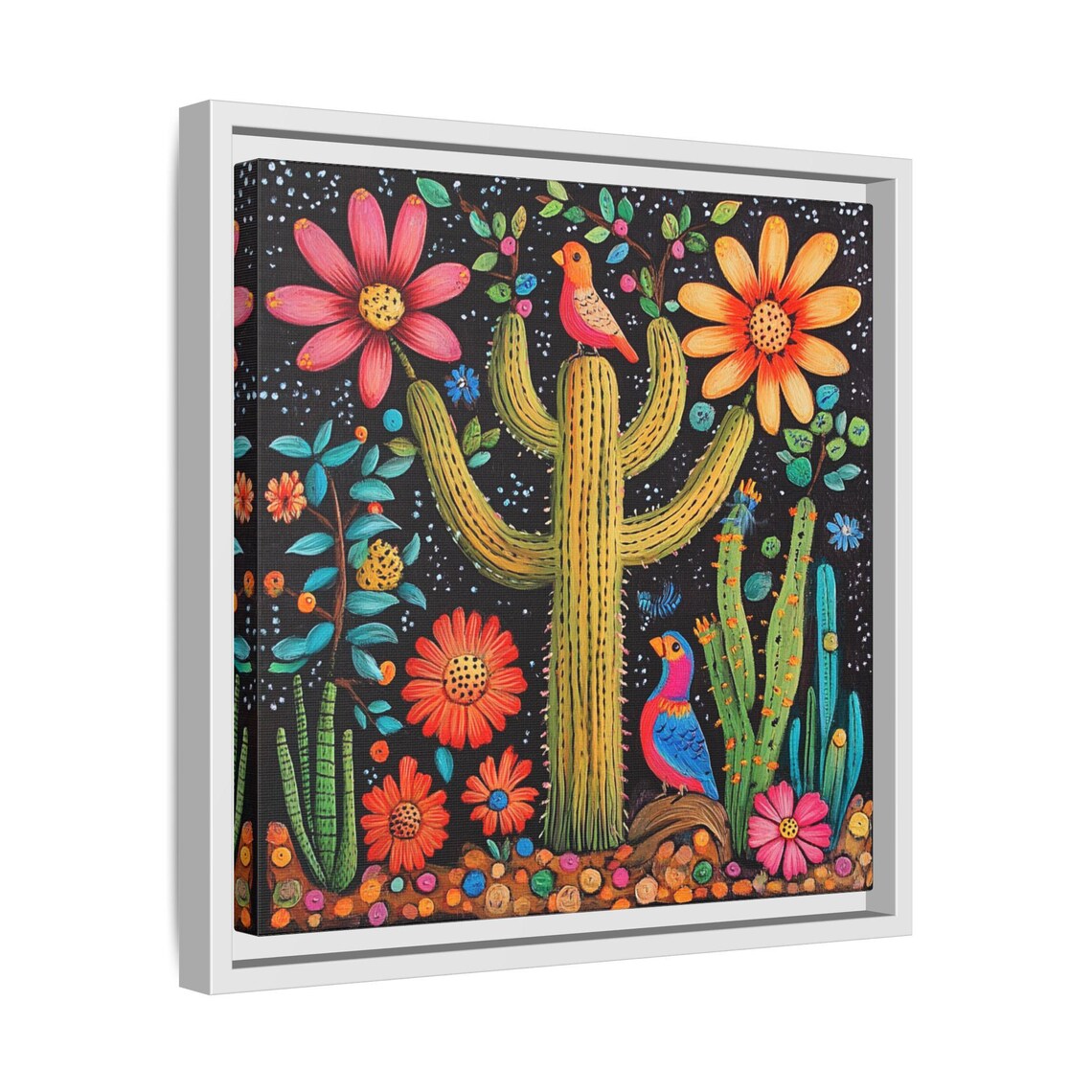 Mexican Folk Art Birds And Botanical Image - Image 4