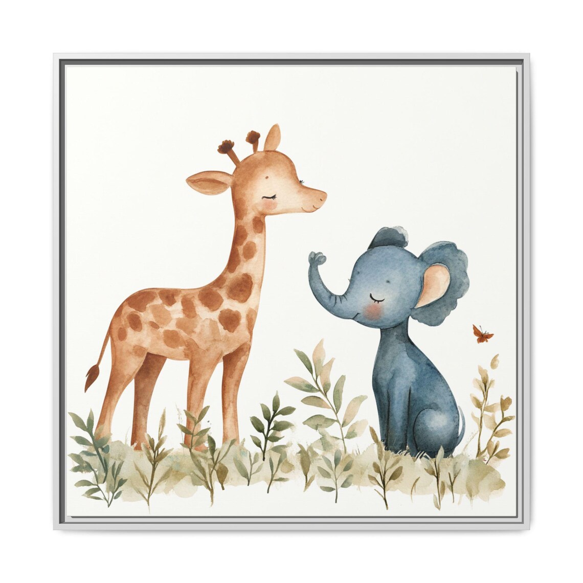 Watercolor Animal Print For Nursery, Baby Giraffe - Image 5