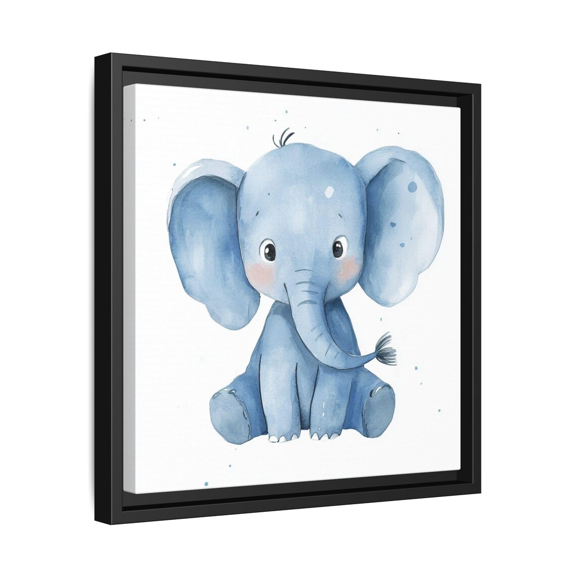 Watercolor Elephant Nursery Decor, Kids Room Gift - Image 2