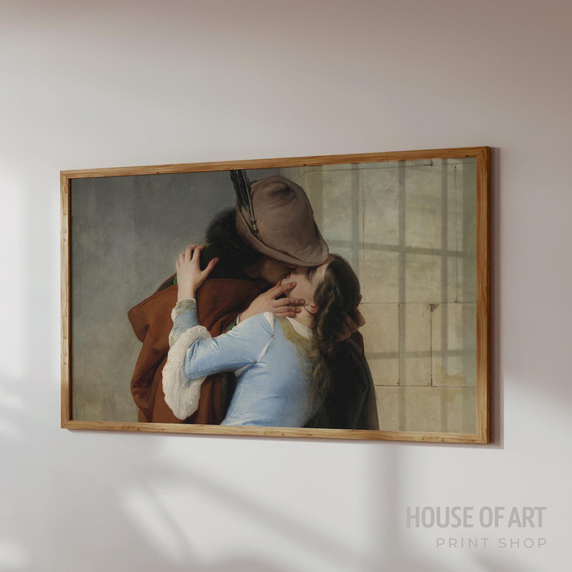 Valentines Day Frame Tv Art The Kiss Painting Kissing Frame Tv Art Love Tv Art Antique Valentine Decor Frame Tv Vintage Tv Art - Image 3