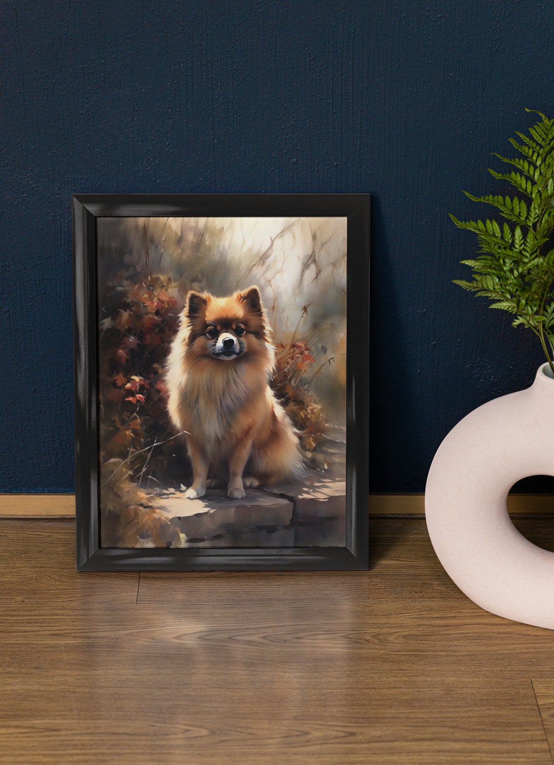 Pomeranian Dog Art Print Dog Wall Art Animal Art Print Animal Art Poster Dog Lover Gift Colorful Animal Wall Art Cool Dog Art