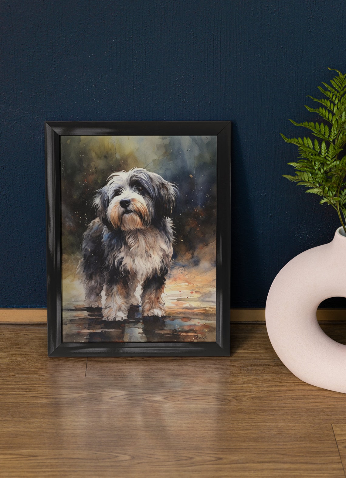 Tibetan Terrier Dog Art Print Dog Wall Art Animal Art Print Animal Art Poster Dog Lover Gift Colorful Animal Wall Art Cool Dog Art