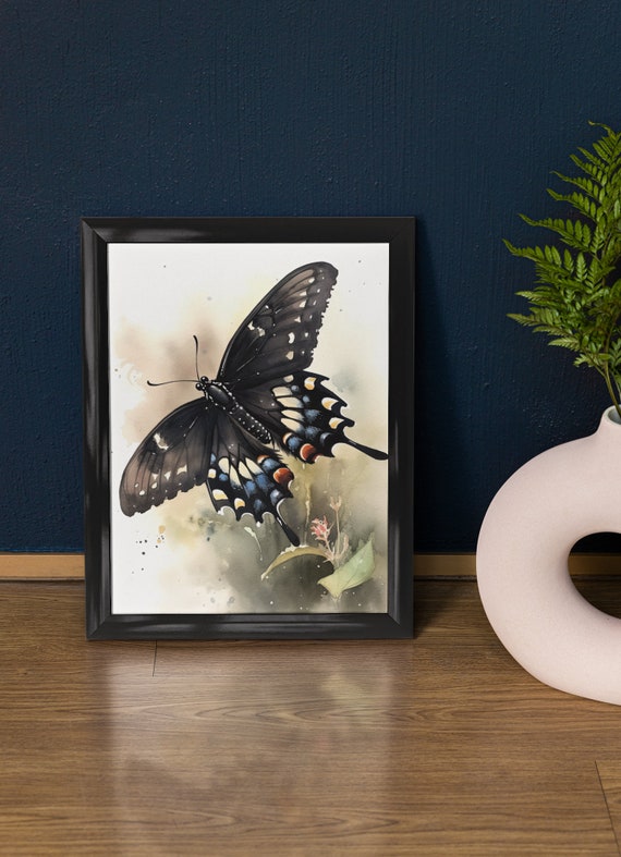 Swallowtail Butterfly Art Print Butterfly Home Dcor Watercolor Butterfly Painting Insect Wall Art Nature Lover Butterflies Artwork