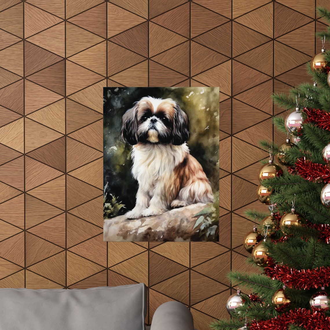 Japanese Chin Dog Art Print Dog Wall Art Animal Art Print Animal Art Poster Dog Lover Gift Colorful Animal Wall Art Cool Dog Art - Image 3
