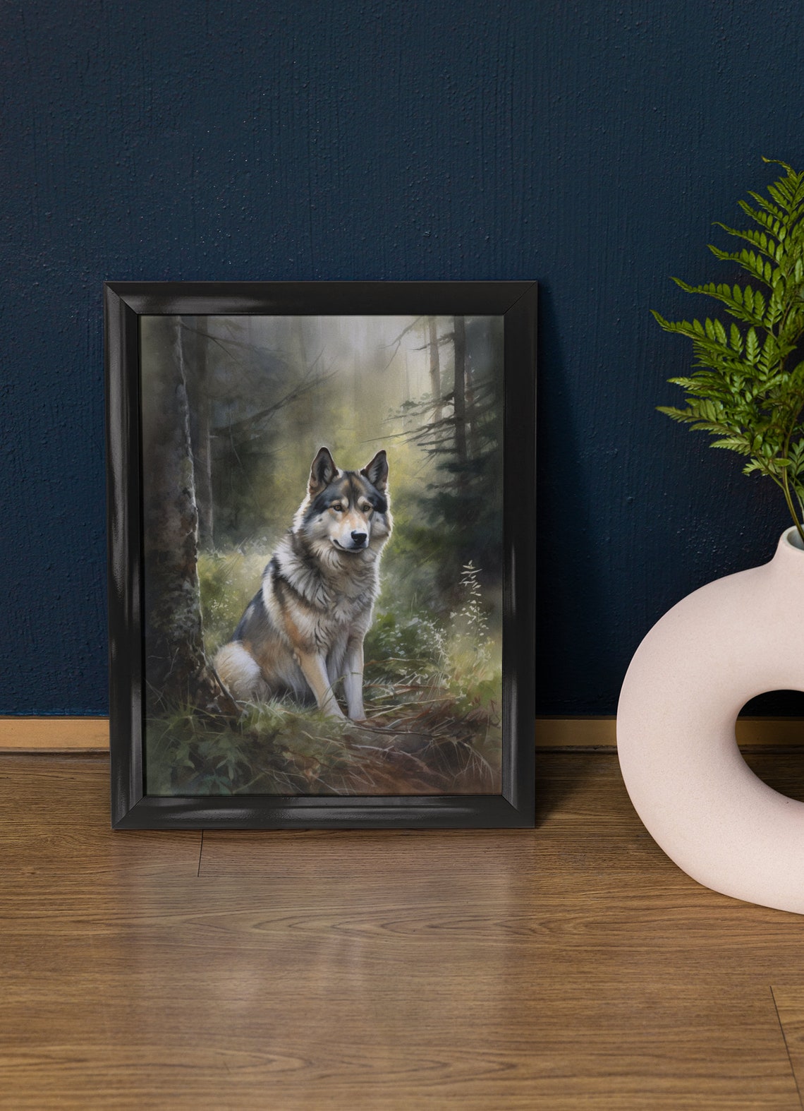 Alaskan Malamute Dog Art Print Dog Wall Art Animal Art Print Animal Art Poster Dog Lover Gift Colorful Animal Wall Art Cool Dog Art