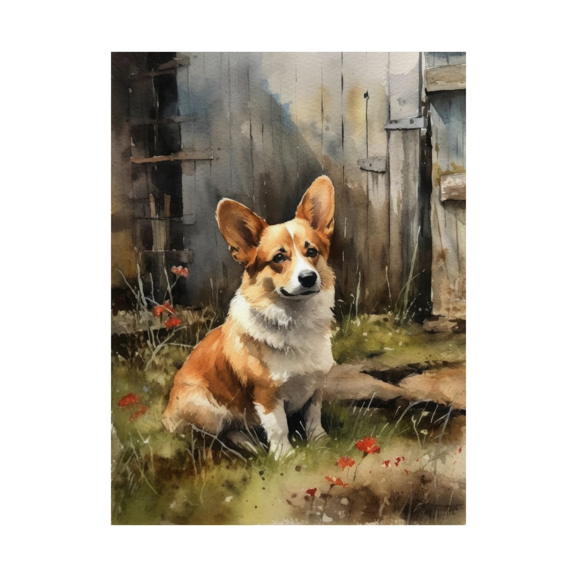 Pembroke Welsh Corgi Dog Art Print Dog Wall Art Animal Art Print Animal Art Poster Dog Lover Gift Colorful Animal Wall Art Cool Dog - Image 4