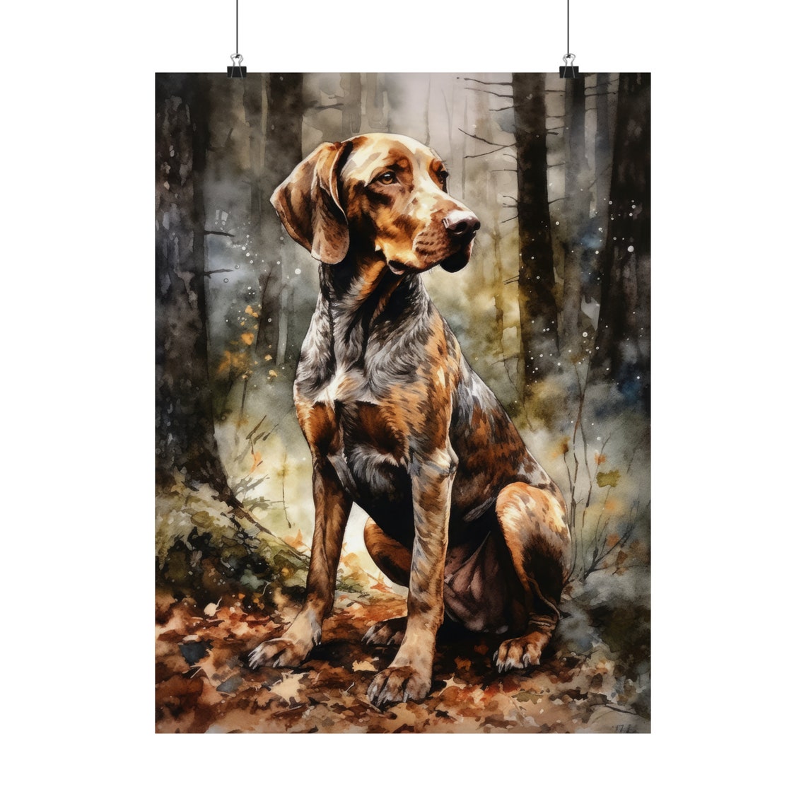 Plott Hound Dog Art Print Dog Wall Art Animal Art Print Animal Art Poster Dog Lover Gift Colorful Animal Wall Art Cool Dog Art - Image 5