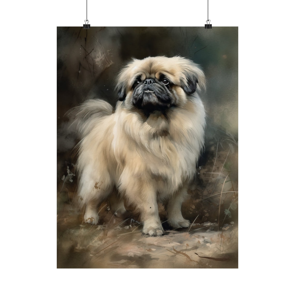 Pekingese Dog Art Print Dog Wall Art Animal Art Print Animal Art Poster Dog Lover Gift Colorful Animal Wall Art Cool Dog Art - Image 5