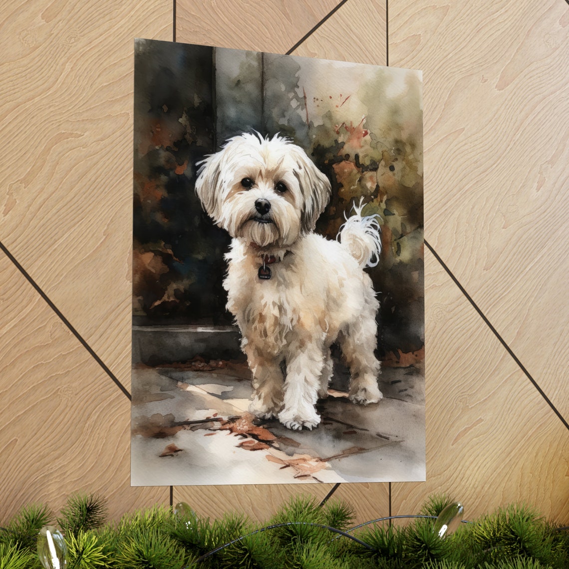 Havanese Dog Art Print Dog Wall Art Animal Art Print Animal Art Poster Dog Lover Gift Colorful Animal Wall Art Cool Dog Art - Image 2