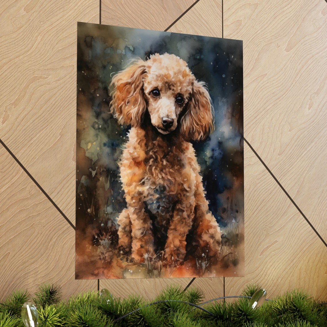 Poodle Dog Art Print Dog Wall Art Animal Art Print Animal Art Poster Dog Lover Gift Colorful Animal Wall Art Cool Dog Art - Image 2