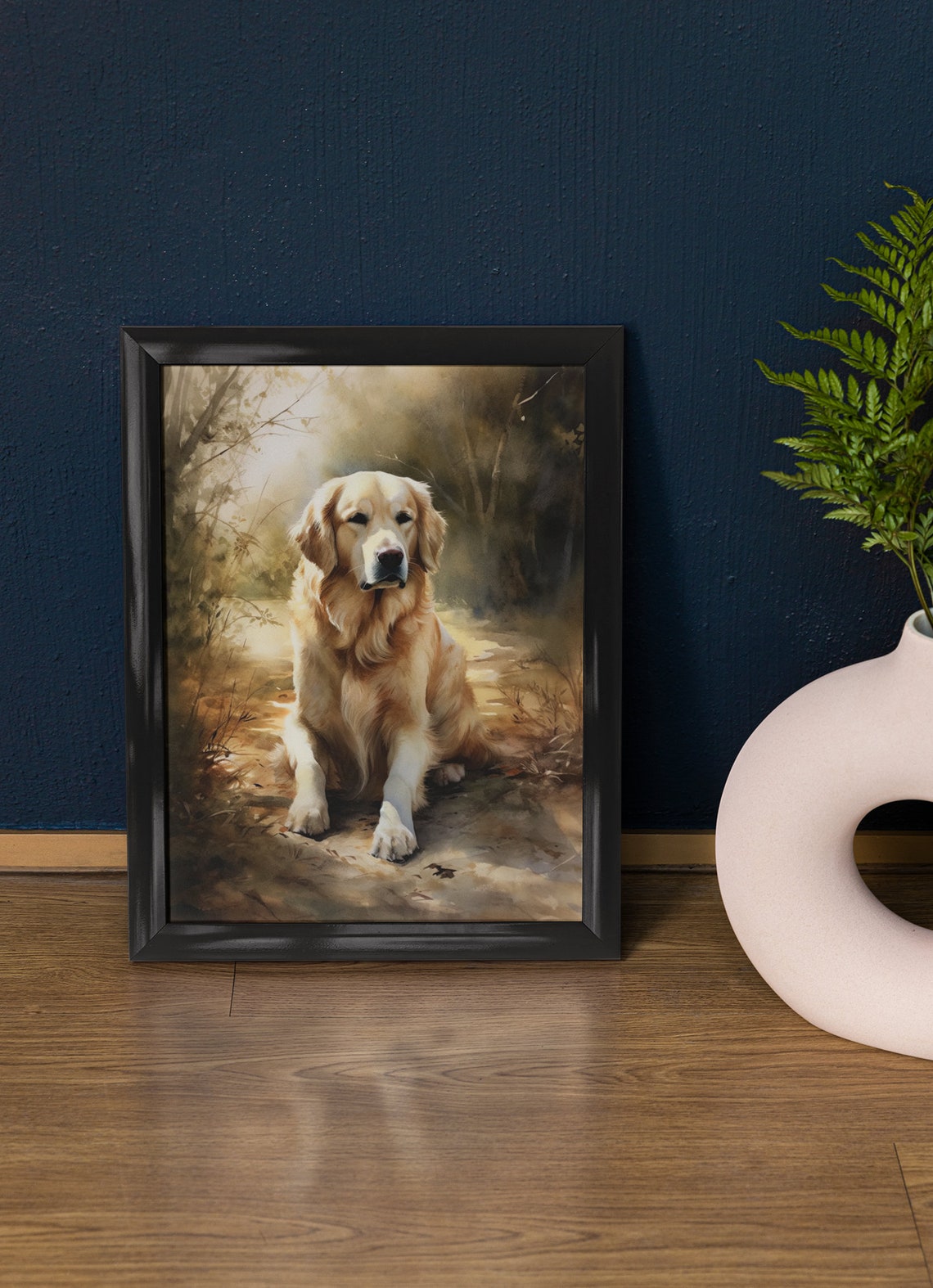 Golden Retriever Dog Art Print Dog Wall Art Animal Art Print Animal Art Poster Dog Lover Gift Colorful Animal Wall Art Cool Dog Art