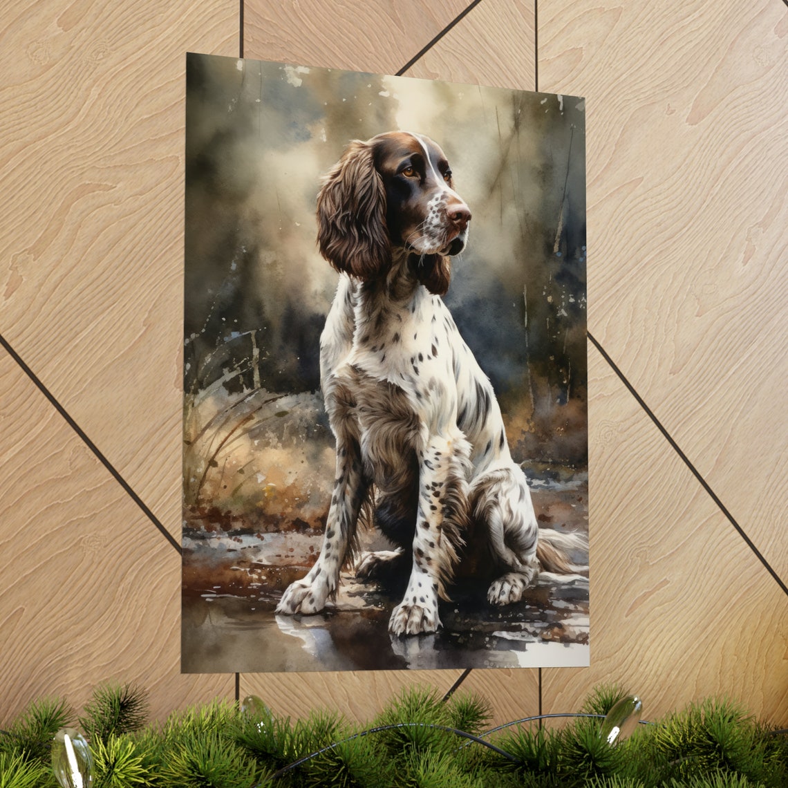 English Springer Spaniel Dog Art Print Dog Wall Art Animal Art Print Animal Art Poster Dog Lover Gift Colorful Animal Wall Art - Image 2