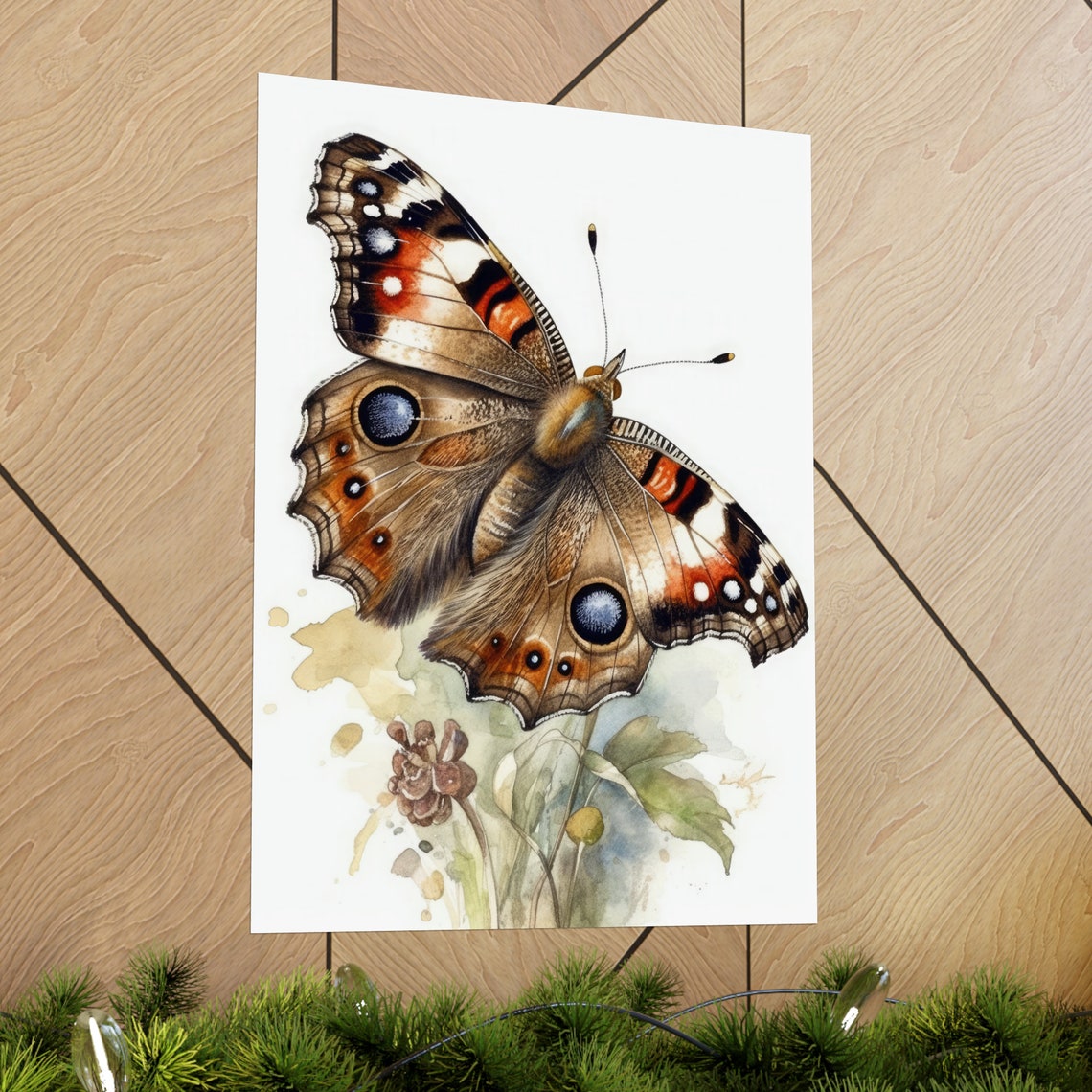 Common Buckeye Butterfly Art Print Butterfly Home Dcor Watercolor Butterfly Painting Insect Wall Art Nature Lover Butterflies Artwork - Image 2