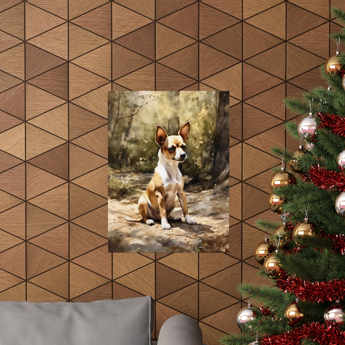 Toy Fox Terrier Dog Art Print Dog Wall Art Animal Art Print Animal Art Poster Dog Lover Gift Colorful Animal Wall Art Cool Dog Art - Image 3