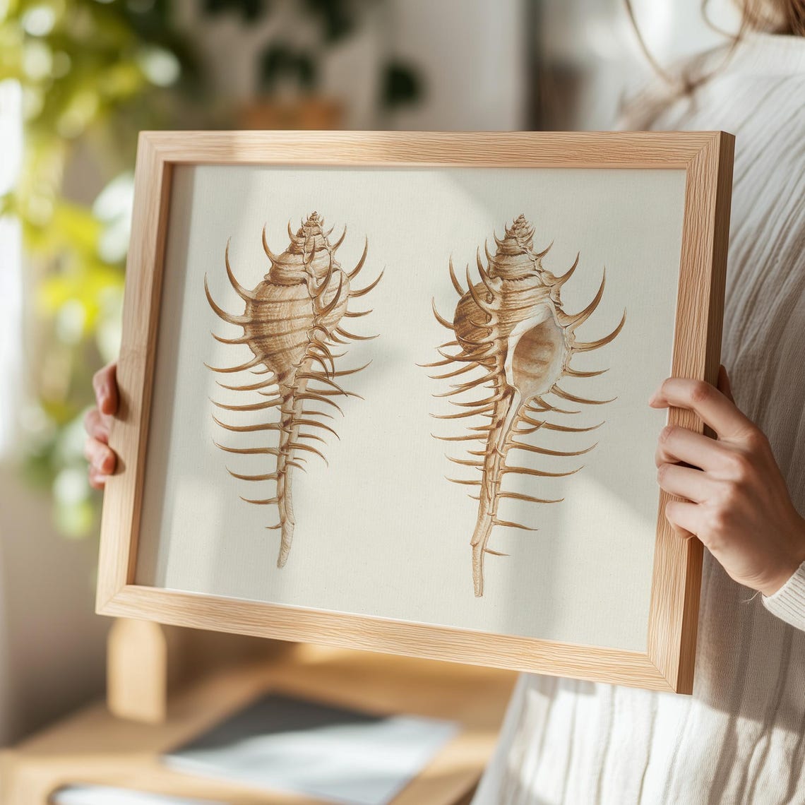 Neutral Beige Coastal Shells Wall Art Vintage Seashells Sketch Drawing Boho Beach Art Beachy Home Decor Coastal Nursery Prints - Image 4