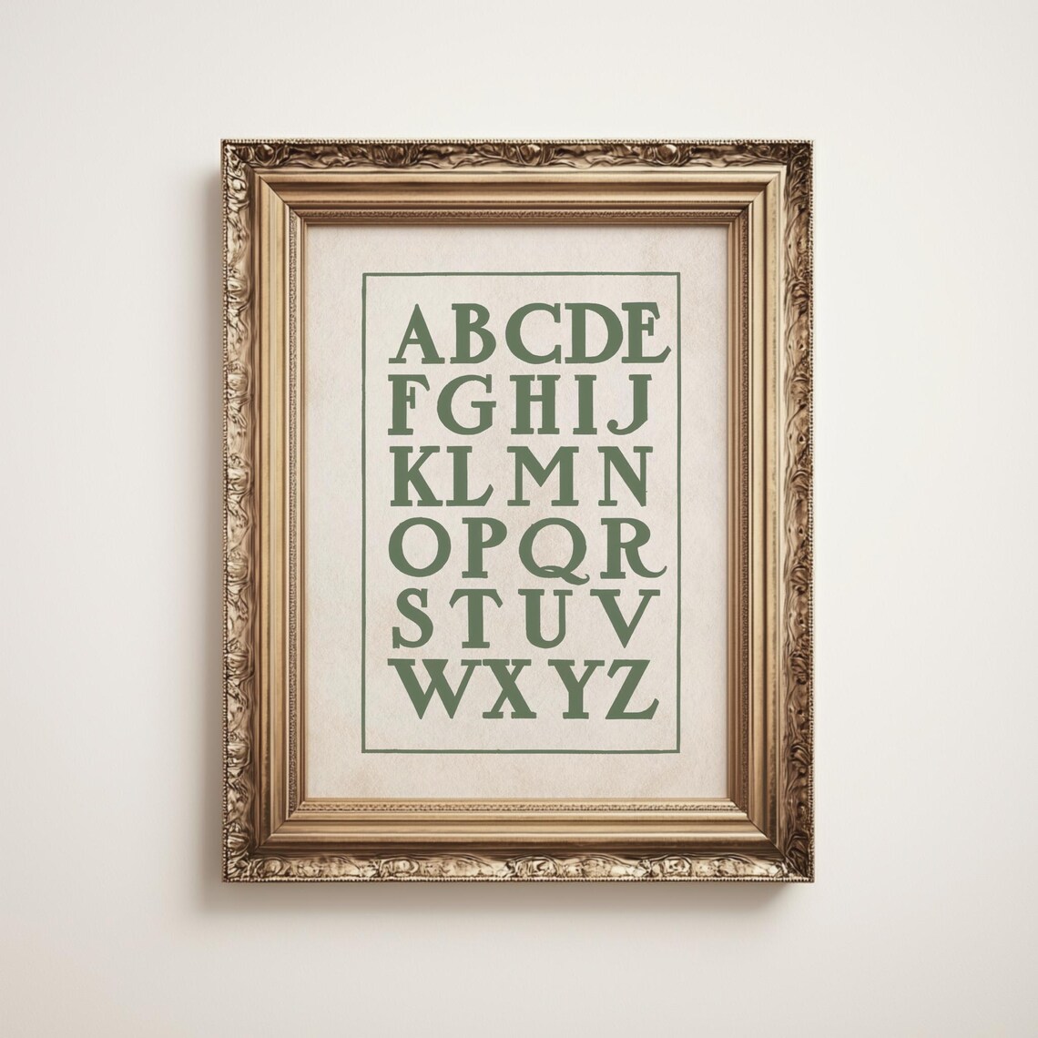 ABC Poster, Vintage Nursery Letter Artwork - Image 3