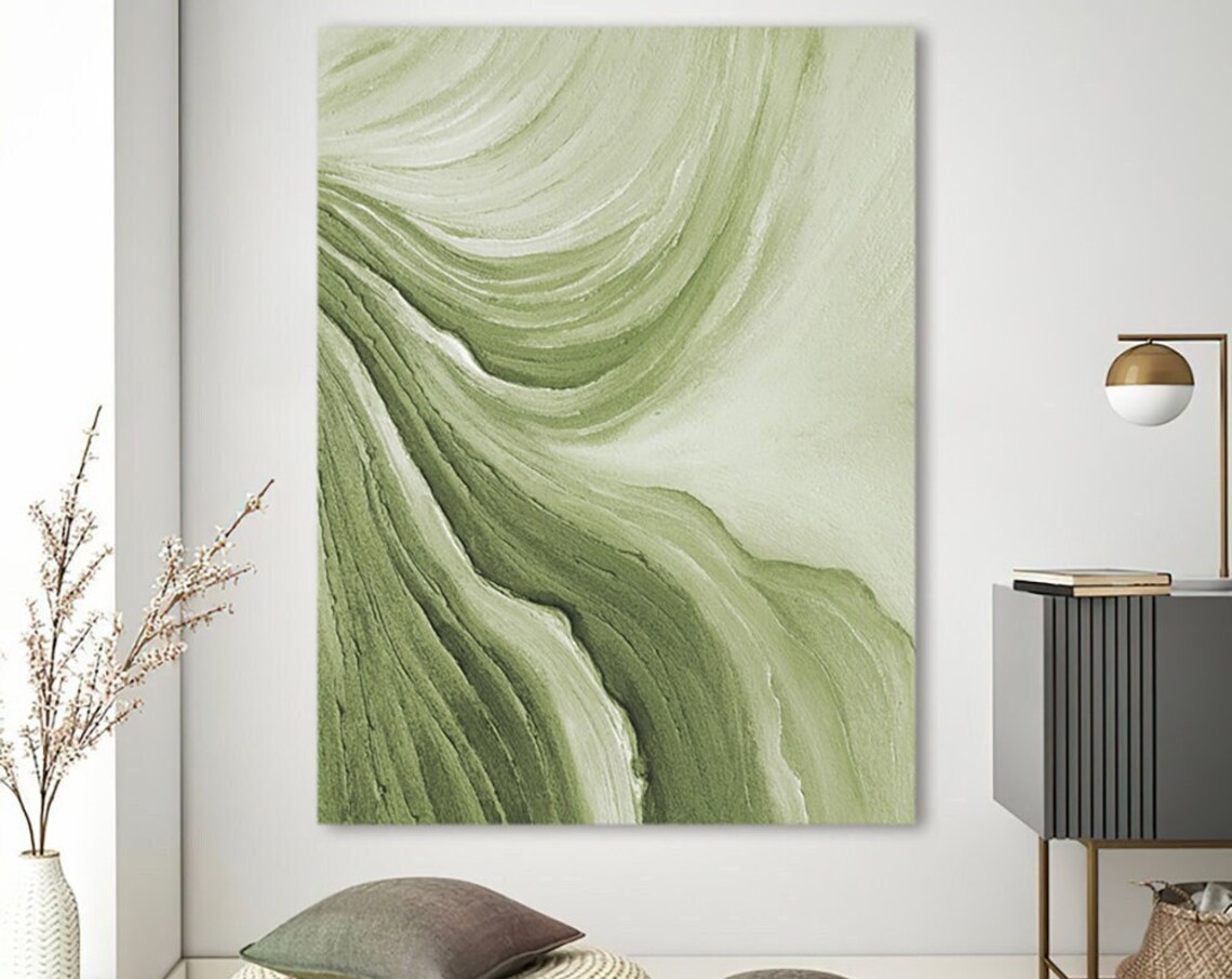 Time River Wabi Sabi Abstract Minimalist Art Print