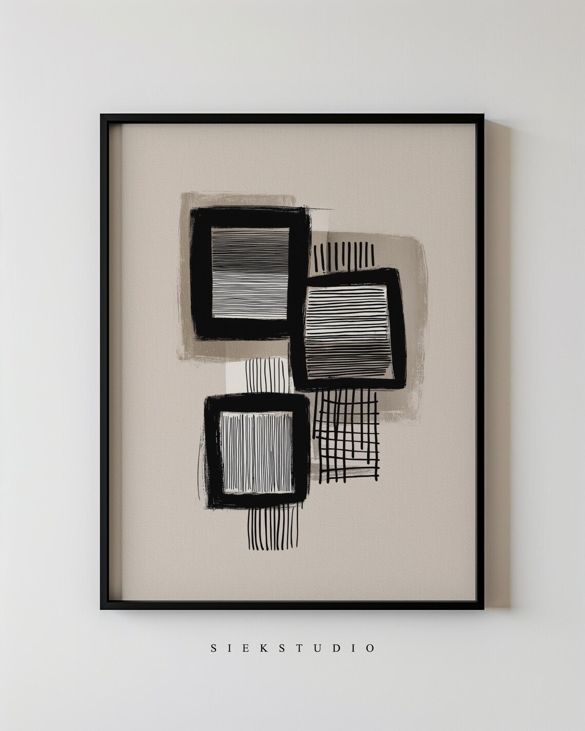 Minimalist Abstract Bold Shapes Wall Art Print