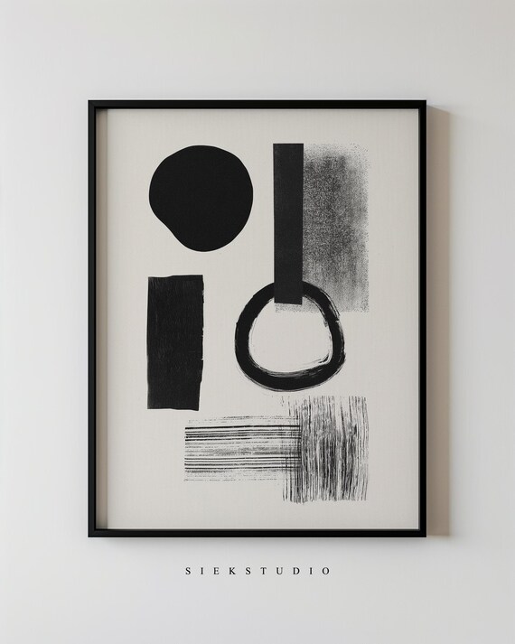 Geometric Abstract Art, Minimalist Wall Art Print