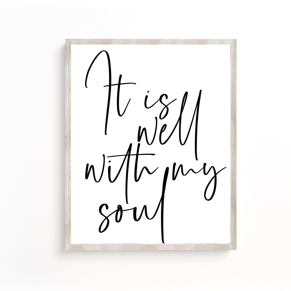 Christian Wall Decor Art It Is Well With My Soul Bible Verse Religious Sign