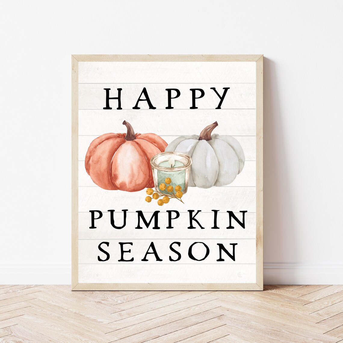 Pumpkin Print, Farmhouse Fall Decor Art Print