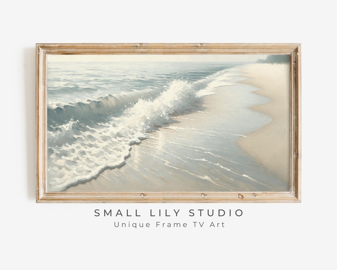 Beach Minimalist Neutral Summer Coastal Art Print