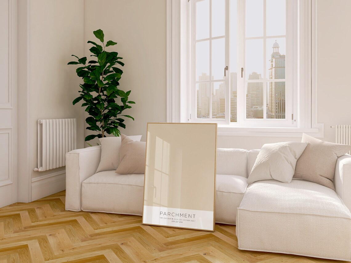 Parchment Colour Block Poster The Colour Block Collection No 7 Design