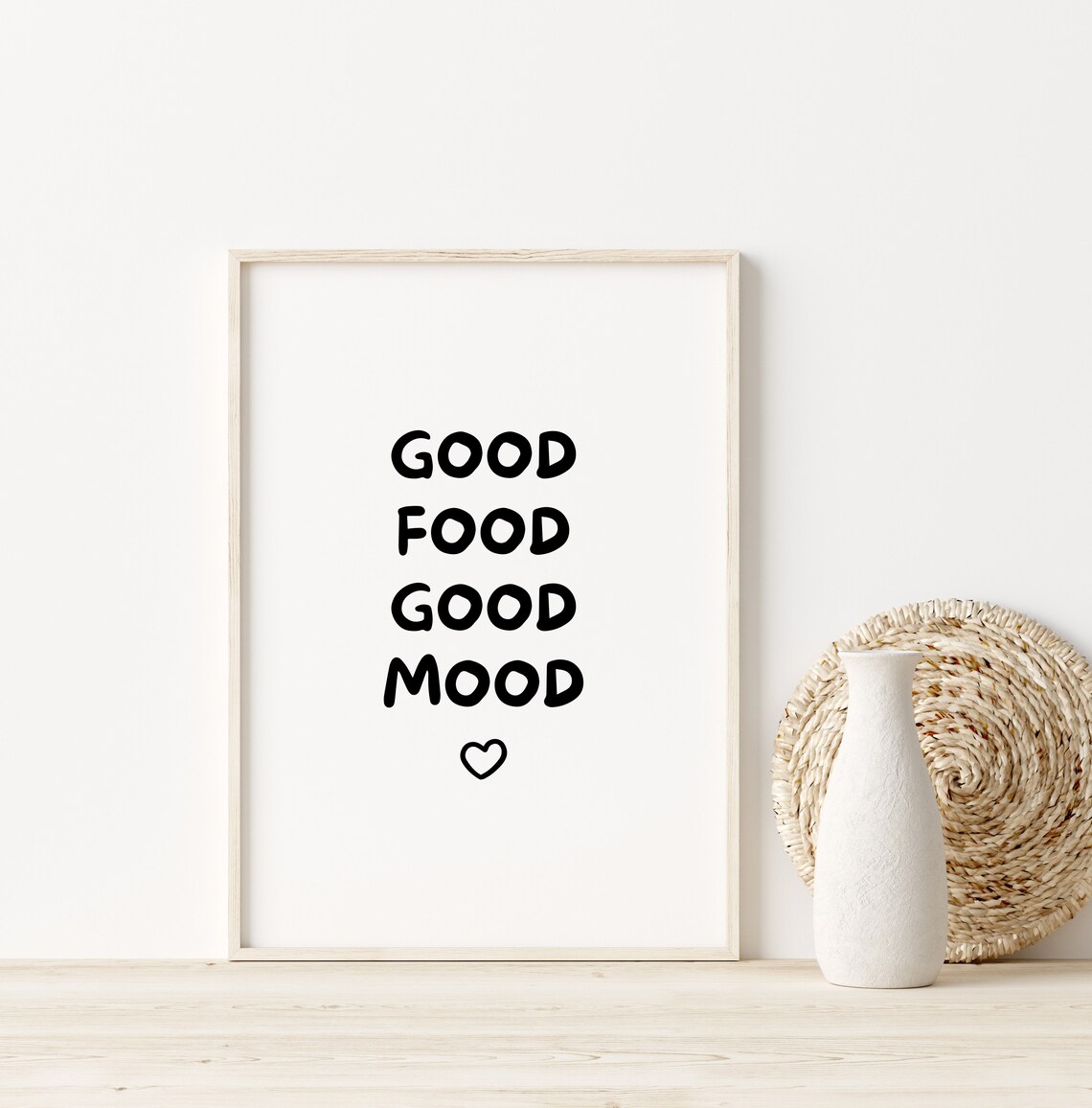 Good Food Good Mood Aesthetic Kitchen Poster - Image 2