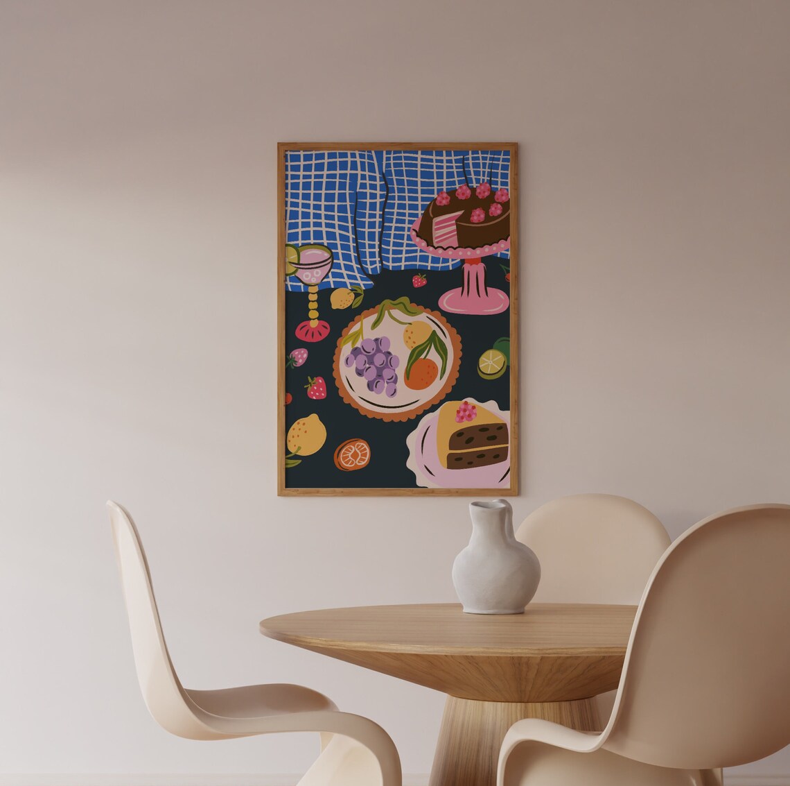 Colorful Food Still Life Kitchen Wall Art Print