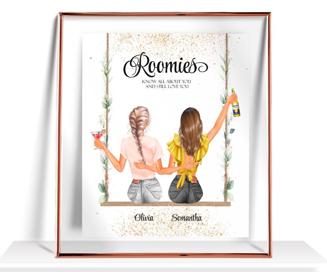 Roomies Know All About You and Still Love You Swing Drinks Print
