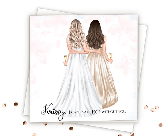 Bridesmaid Gifts Personalized Bridesmaid Proposal Cards Will You Be My Bridesmaid Proposal Gift Custom Bridesmaid Card Maid Of Honor