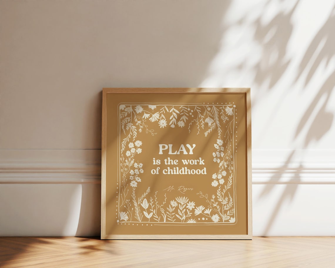 Mr Rogers Quote Art Print, Nursery Decor