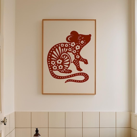 Year Of The Rat, Chinese Zodiac Lunar New Art